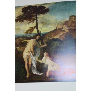 Titian Print Noli Me Tangere Vintage 54931